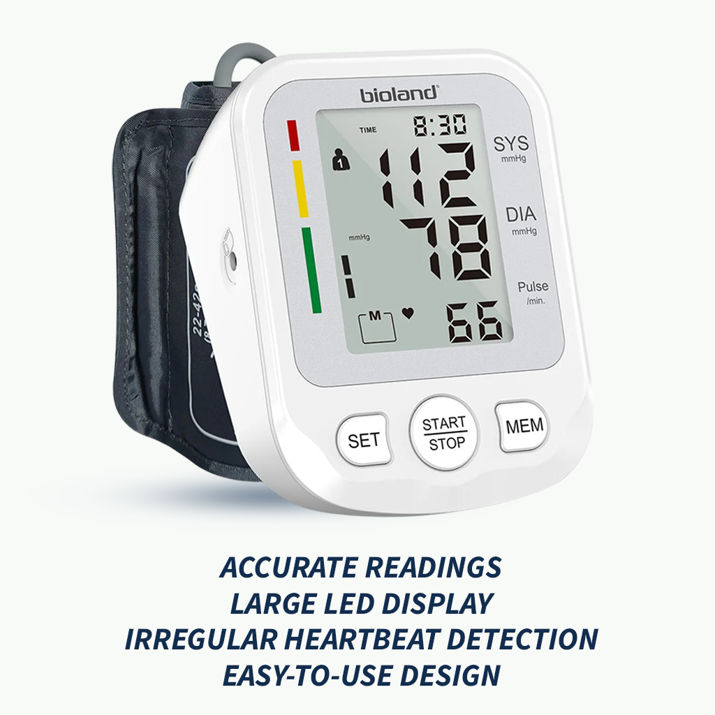 Blood Pressure Monitor Tensiometer Upper Arm Automatic Digital BP Measuring Device 2005-1 Pulse Heart Rate Monitor