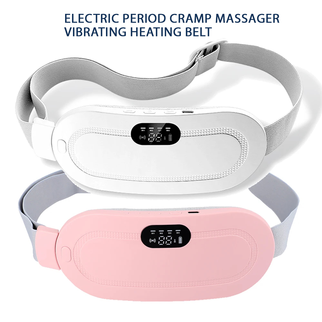 Electric Period Cramp Massager Vibrating Heating Belt