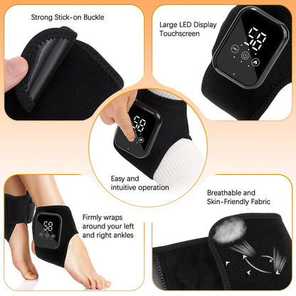 Electric Foot Heat Massager Hot Compress Vibration