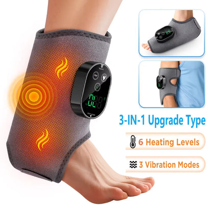 Electric Foot Heat Massager Hot Compress Vibration