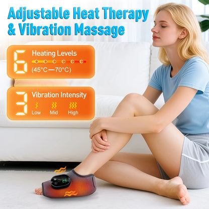 Electric Foot Heat Massager Hot Compress Vibration