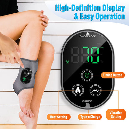 Electric Foot Heat Massager Hot Compress Vibration