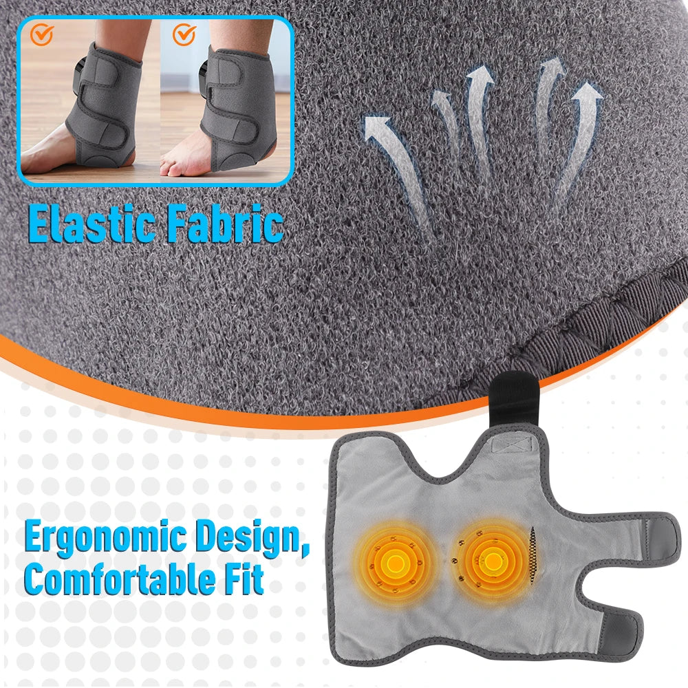Electric Foot Heat Massager Hot Compress Vibration