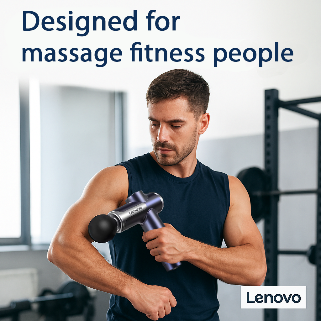 Lenovo Brand Fascia Gun Deeply Relieves Muscle - LED Touch Screen