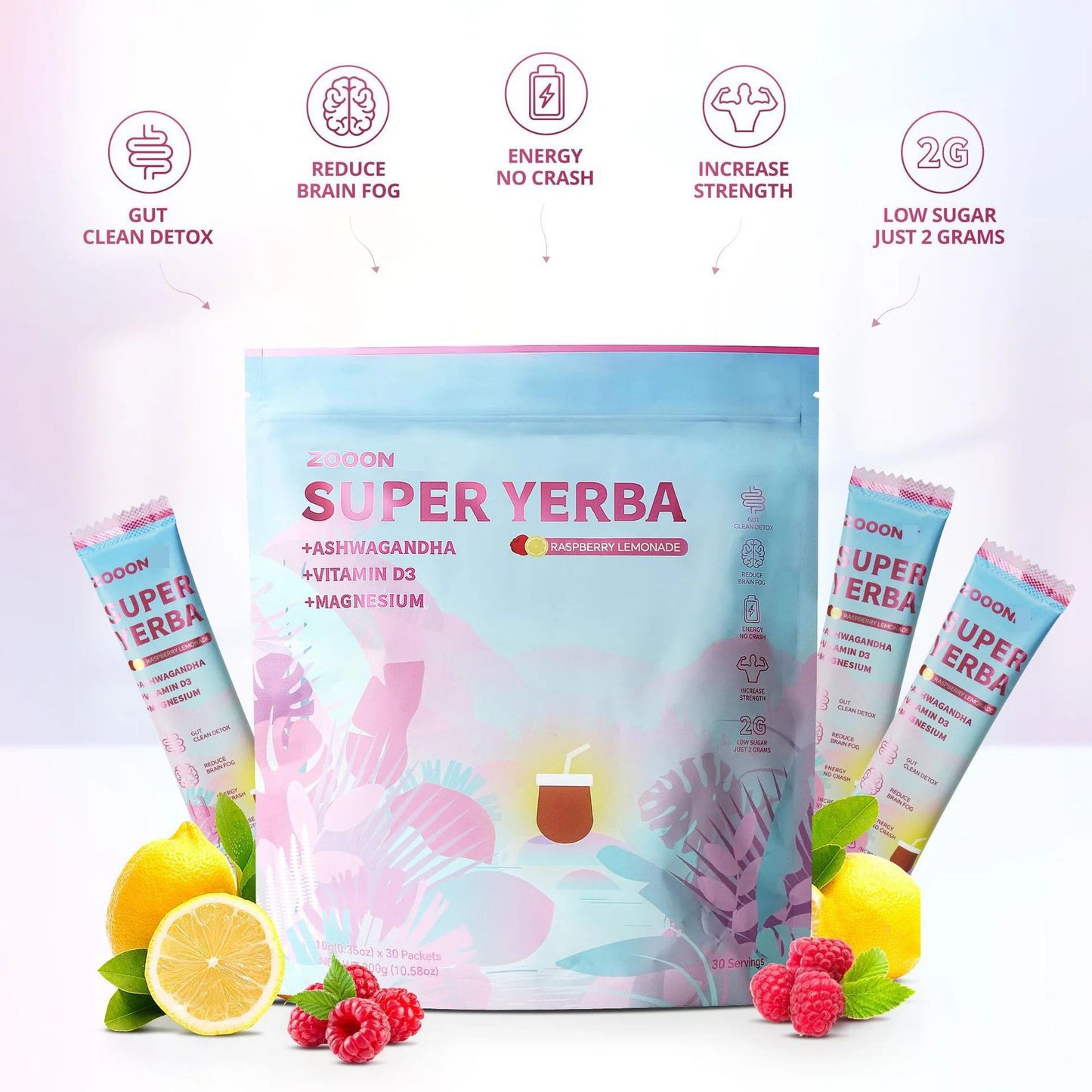 Prebiotic Yerbamate Yerba Mate Tea Powder and Hericium Powder
