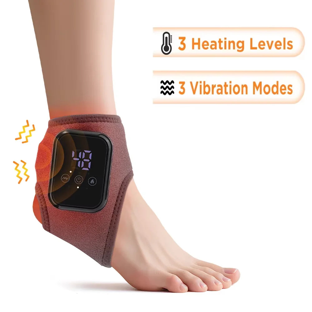 Electric Foot Heat Massager Hot Compress Vibration