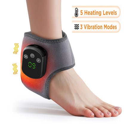 Electric Foot Heat Massager Hot Compress Vibration