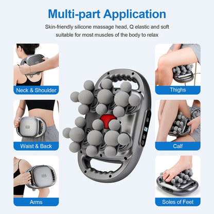 22-Head Fascia Gun High-Frequency Vibration Body Massage Gun - Massager Muscle
