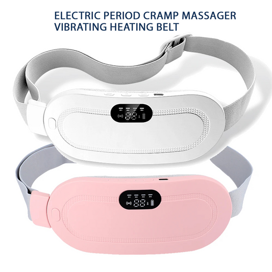 Electric Period Cramp Massager Vibrating Heating Belt